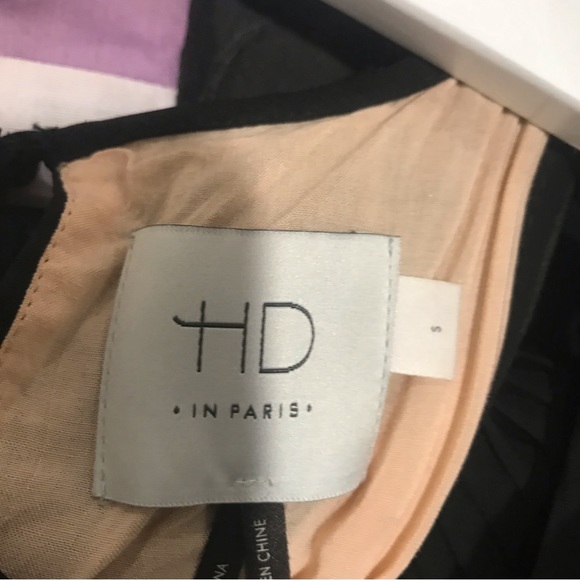 Anthropologie HD in Paris Villanelle Black Lace overlay Dress. Size S - Picture 7 of 12